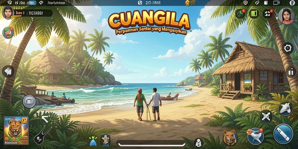 Tampilan aksi seru dalam gameplay CUANGILA yang mengasyikkan.