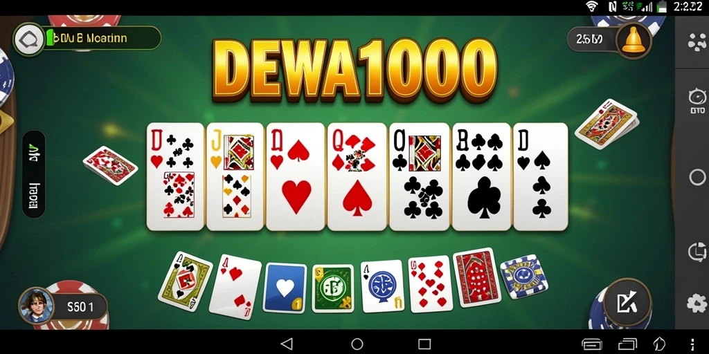 Tampilan gameplay DEWA1000 yang menarik dan interaktif.