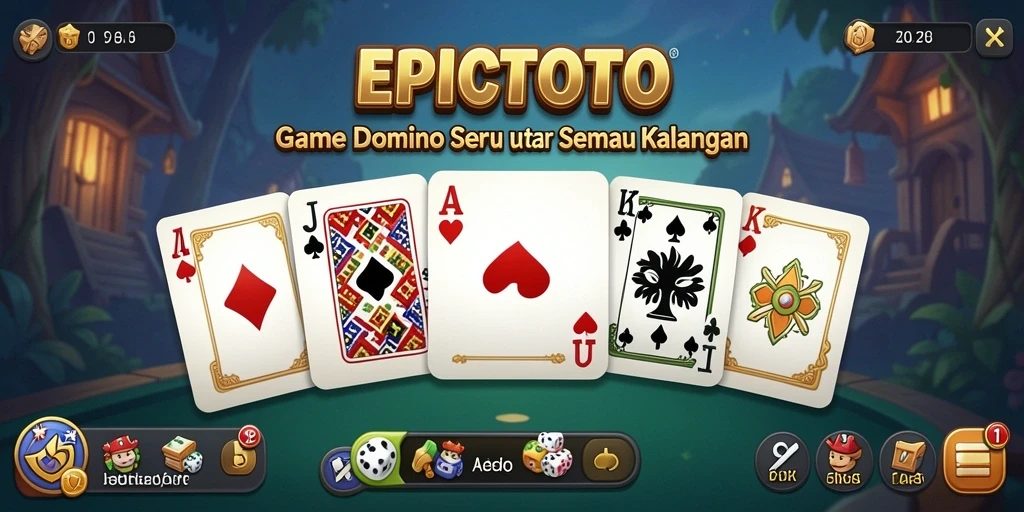 Screenshot EPICTOTO menampilkan gameplay seru dan interaksi antar pemain.