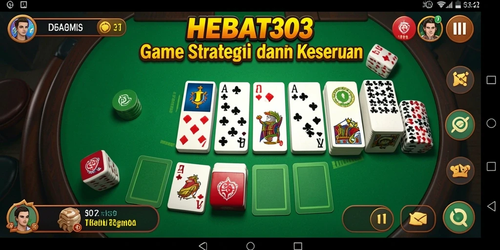 Tampilan gameplay seru HEBAT303 dengan banyak pemain berinteraksi.