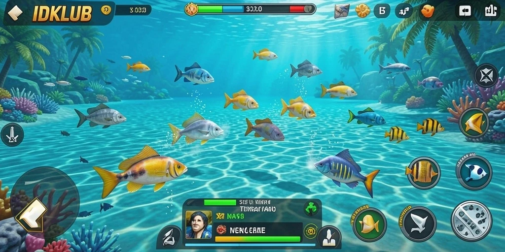 Gameplay seru Tembak Ikan di IDKLUB.