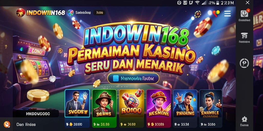 Screenshot INDOWIN168 menampilkan gameplay Kasino yang seru dan interaktif.