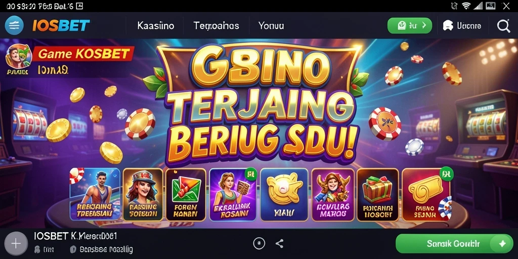 Gambaran gameplay mendebarkan di IOSBET dengan suasana Kasino yang hidup.