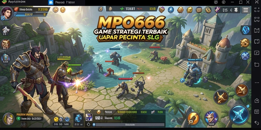 Tampilan gameplay MPO666 yang menampilkan aksi pertempuran strategi.