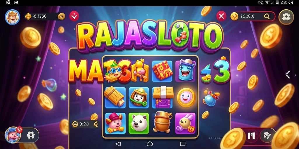 Tampilan gameplay seru dari RAJASLOTO yang menguji kecerdasan.
