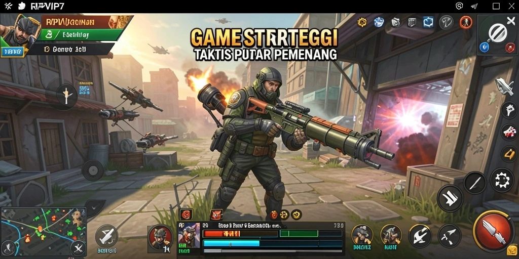 Tampilan gameplay RPVIP7 yang mendebarkan dalam strategi.