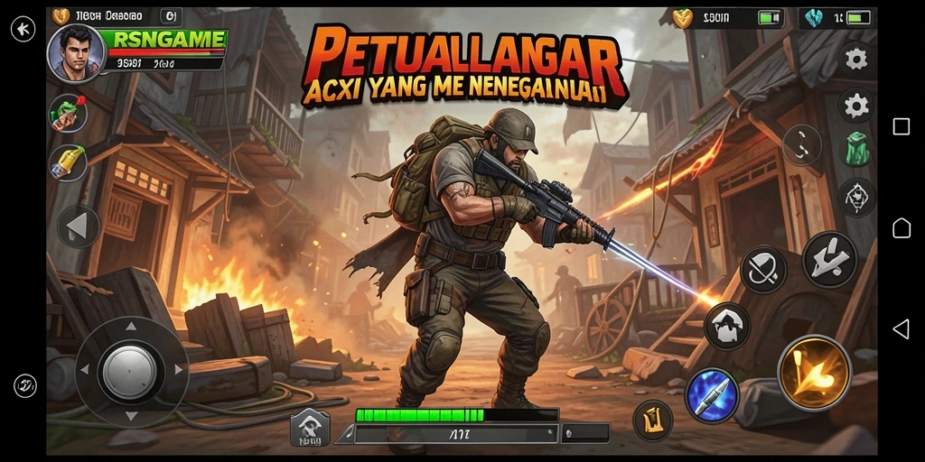 Tampilan gameplay RSNGAME yang menegangkan dan penuh aksi.