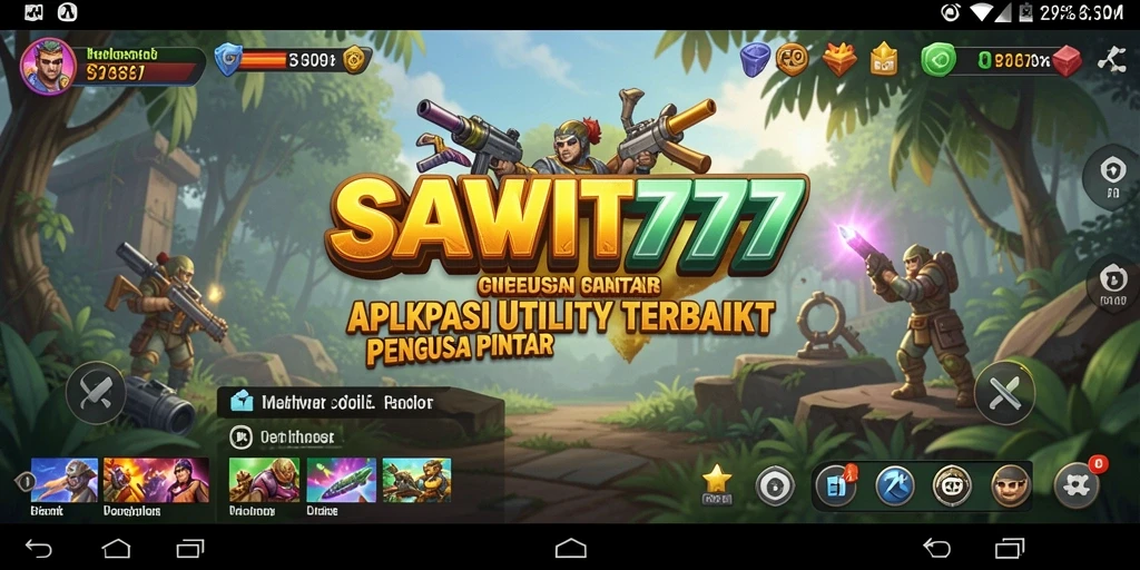 Tampilan utama SAWIT777 dengan fitur utilitas canggih.