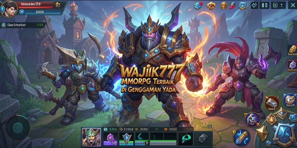Tampilan gameplay seru dari WAJIK777 di dunia MMORPG.